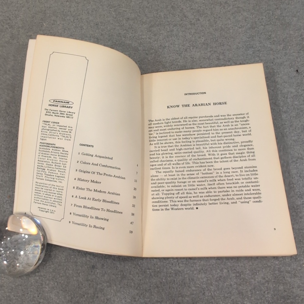 Know The Arabian Horse Gladys Brown Edwards Farnam Horse Library 1971 Paperback - Picture 2 of 3